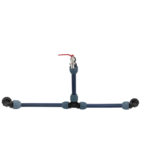 IBC Schwanenhals 1/2" S60x6 + 2 Tankverbindungen Auslaufhahn