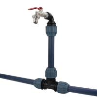 IBC Schwanenhals 3/4" S60x6 + 2 Tankverbindungen Auslaufhahn