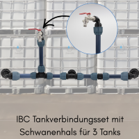 ZANORI IBC Schwanenhals + 3 Tankverbindungen Auslaufhahn...