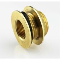 Regentonnendurchführung Messing AG 1" x IG...