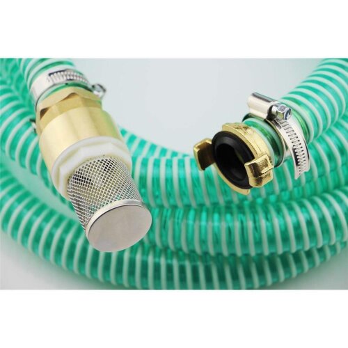 Saugschlauchgarnitur 10 m DN25 (1") – Pumpenschlauch mit Rückschlagventil & GEKA Kupplung