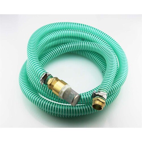 Saugschlauchgarnitur 10 m DN25 (1") – Pumpensaugschlauch mit Rückschlagventil