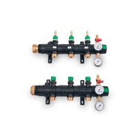 Kunststoff-Soleverteiler 8 Kreisläufe mit...